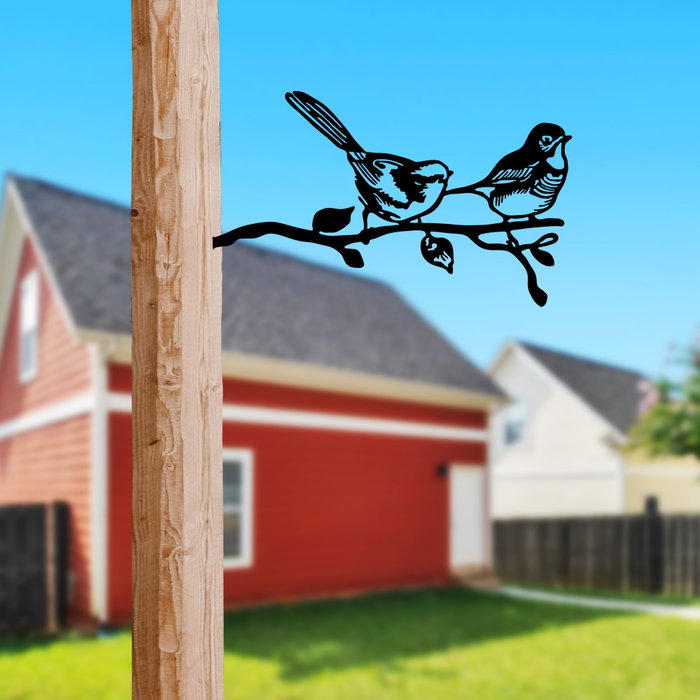 Aberto Design Bird On The Branch 04 - Negro